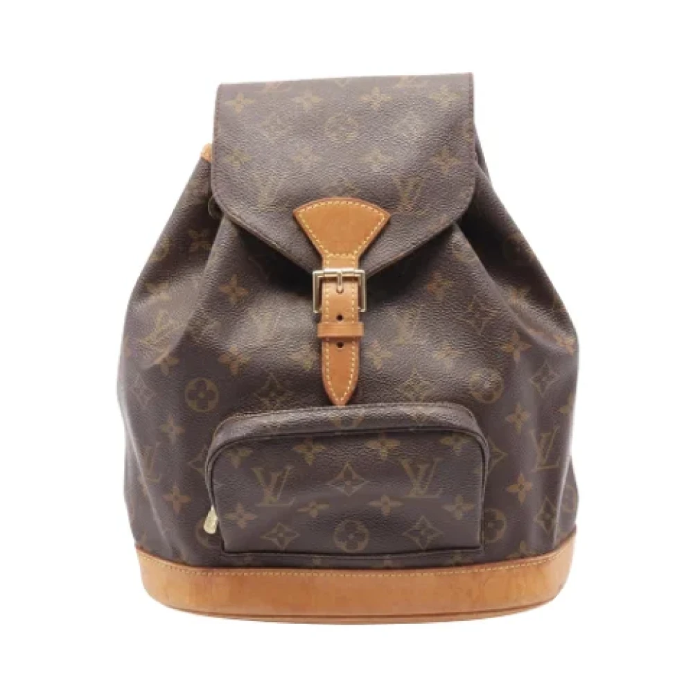 Louis Vuitton Vintage Pre-owned Canvas backpacks Brown Dames