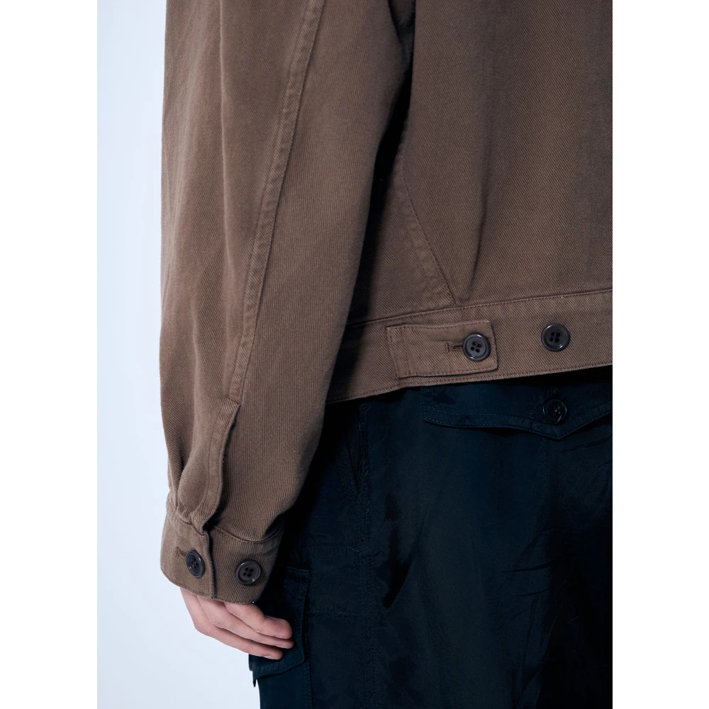 Dries Van Noten Klassieke Jas met Rits en Zakken Beige Heren