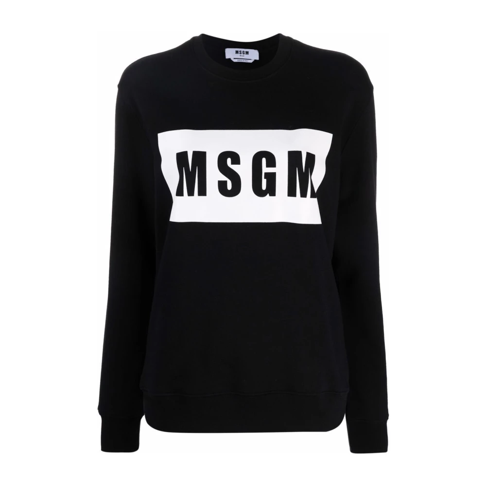 Msgm Casual Sweatshirt 99C Black Dames