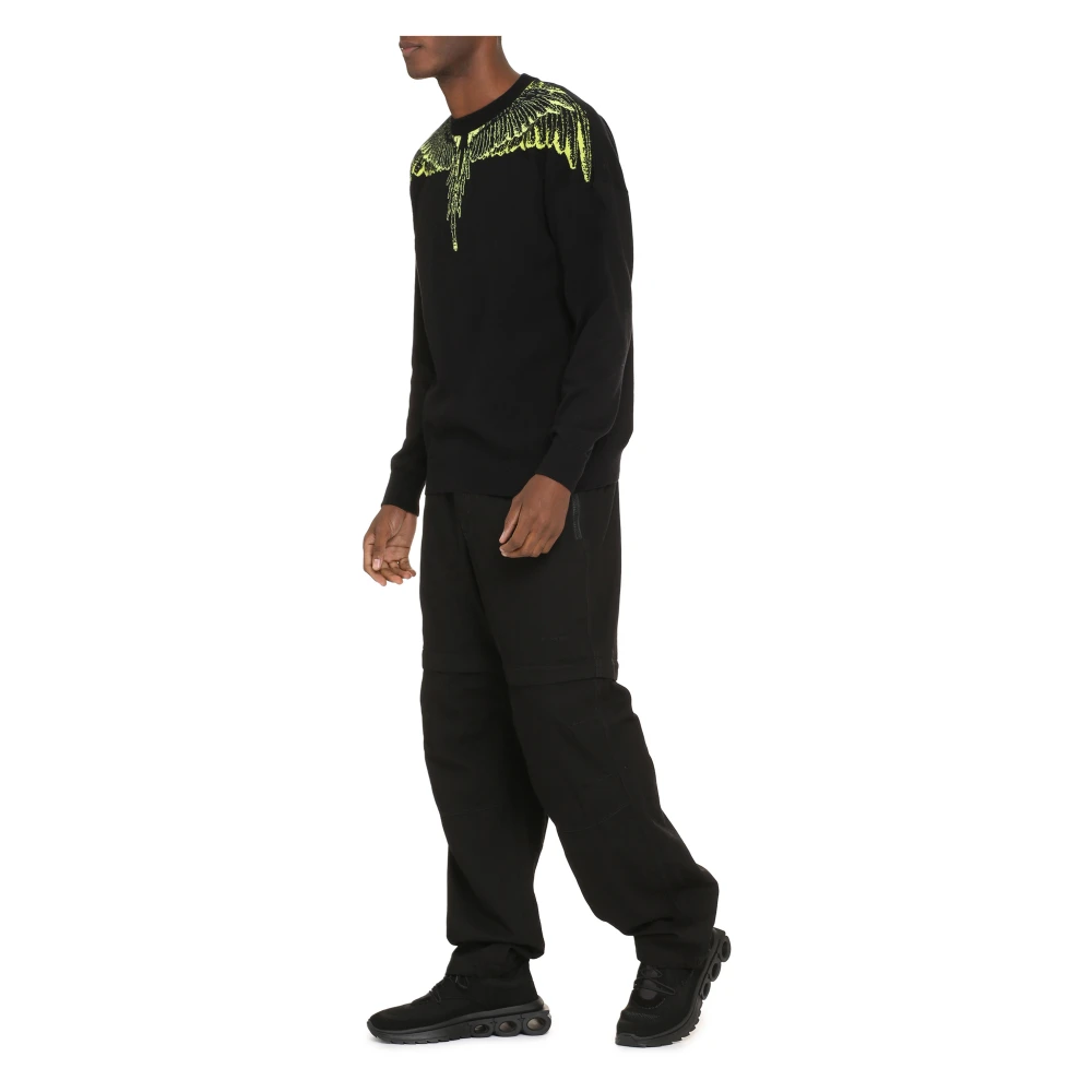 Marcelo Burlon Icon Wings Crew-neck Sweater Black Heren