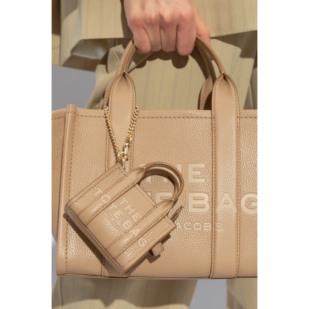 Marc Jacobs Sleutelhanger met logo Beige Dames
