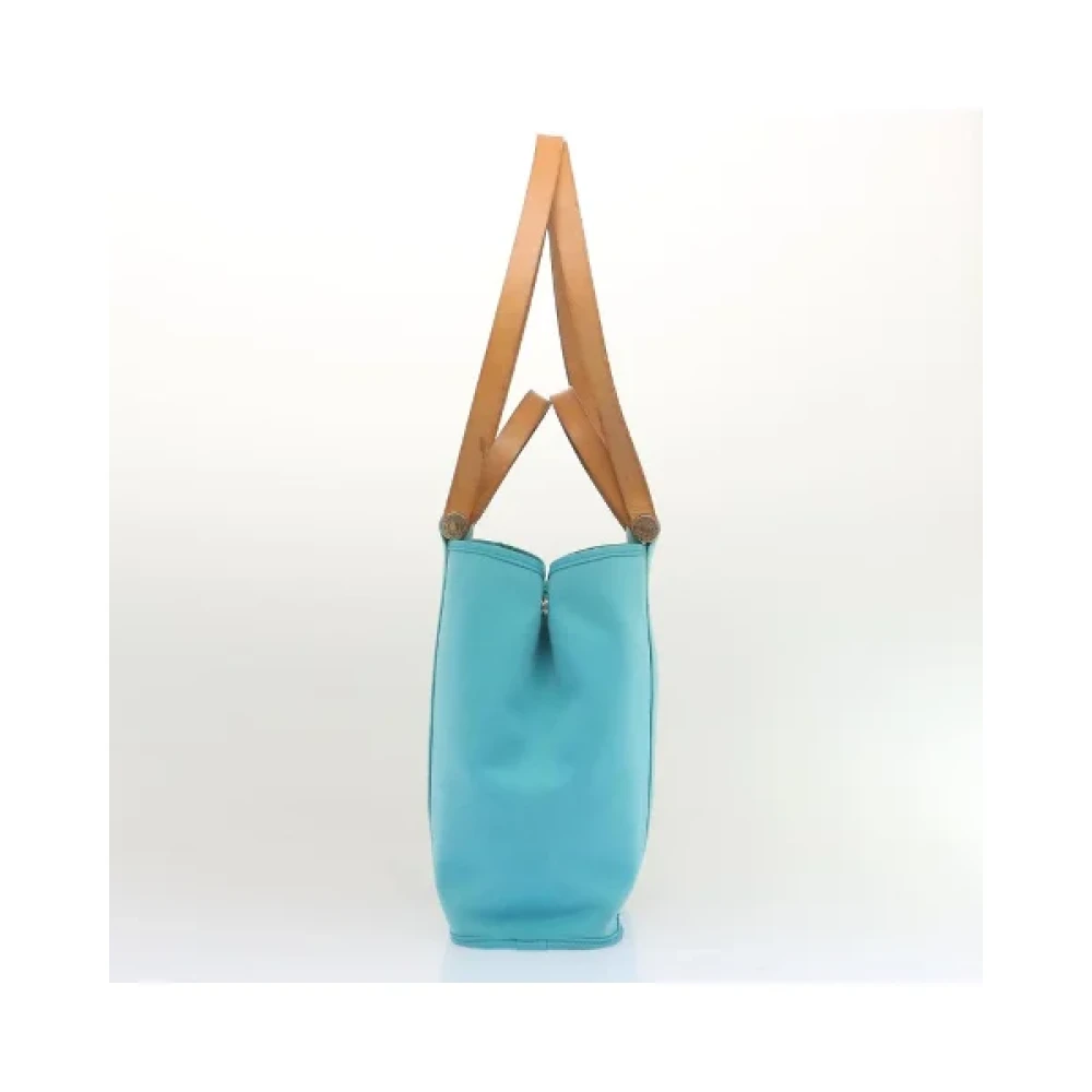 Hermès Vintage Pre-owned Cotton handbags Blue Dames