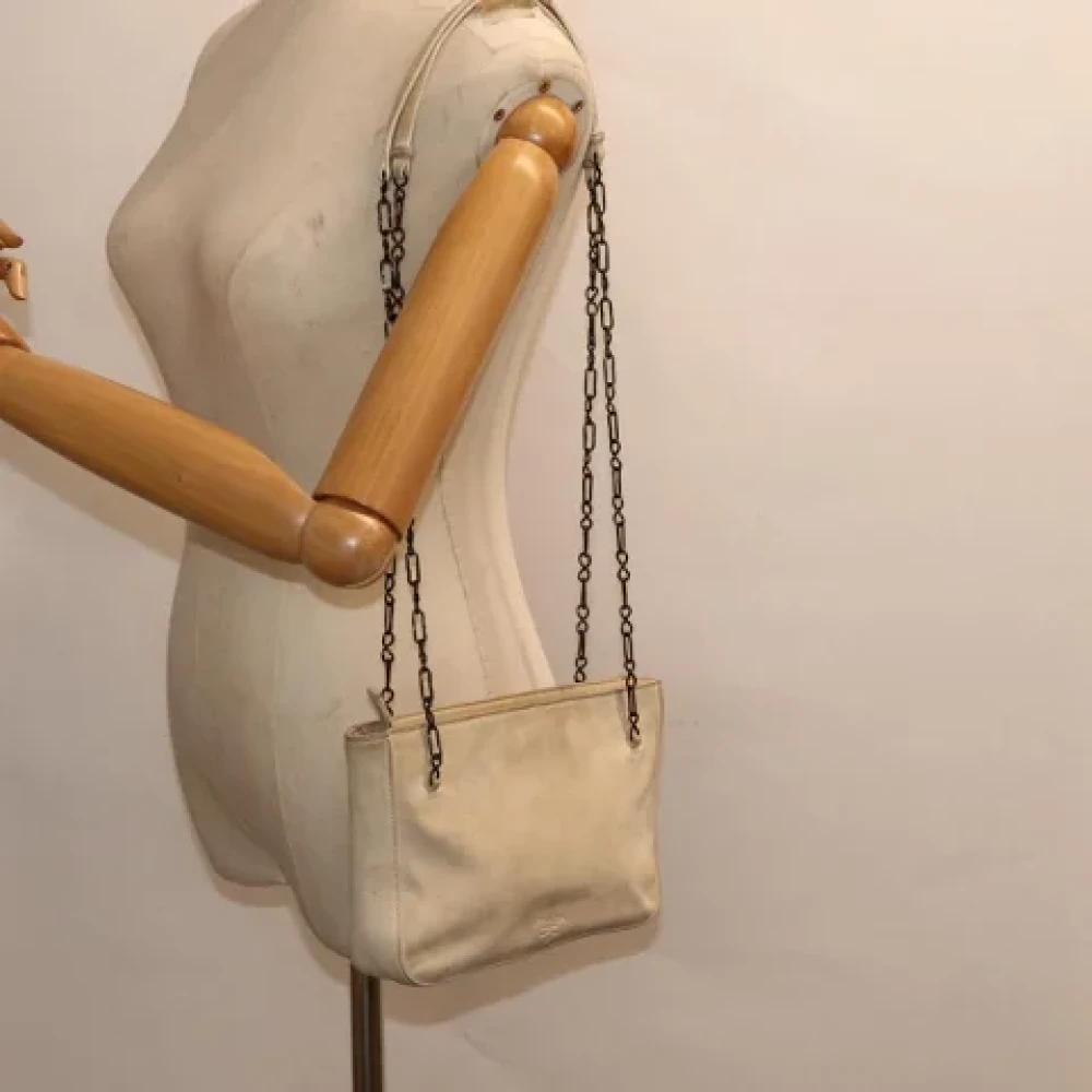 Prada Vintage Pre-owned Suede prada-bags Beige Dames