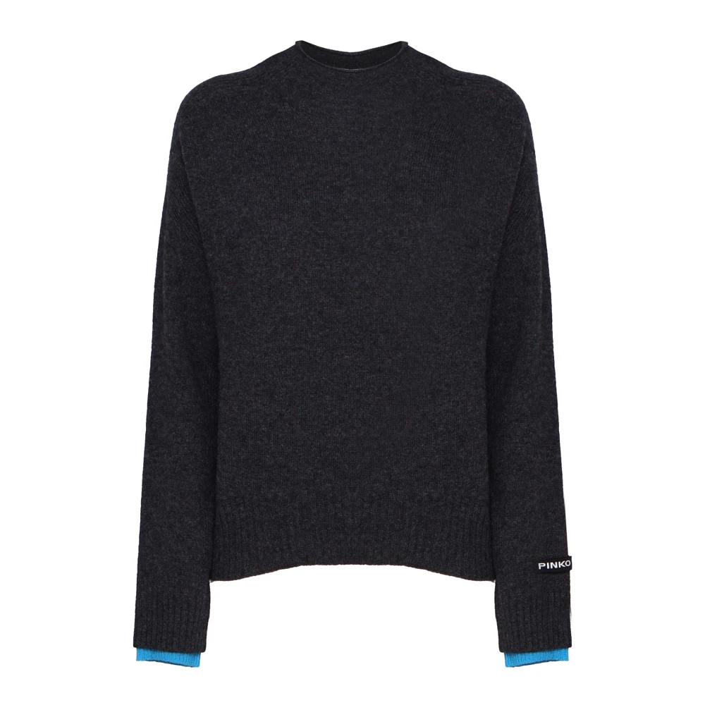 Pinko Trui met tweekleurige manchetten Black Dames