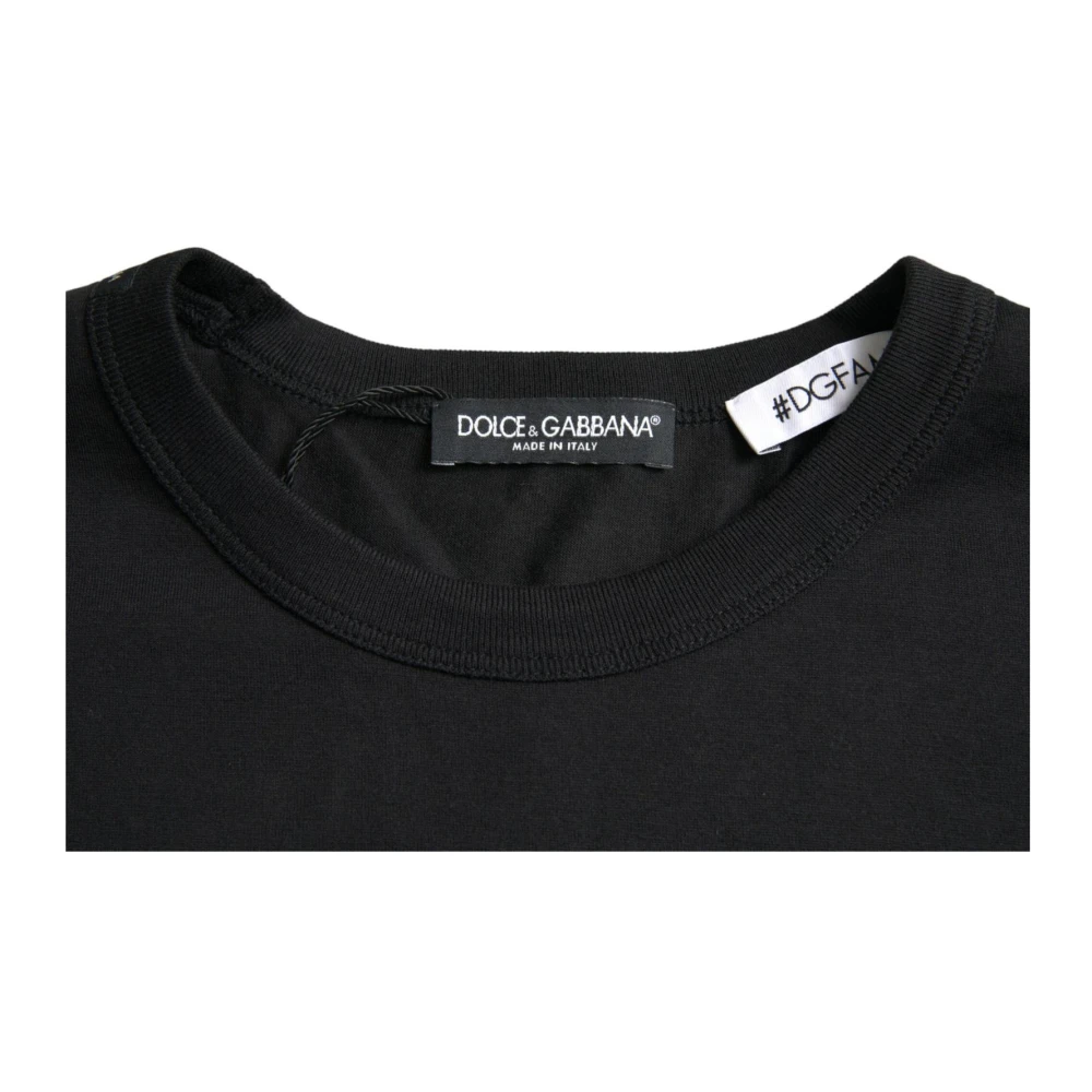 Dolce & Gabbana Katoenen Crew Neck T-shirt Black Heren