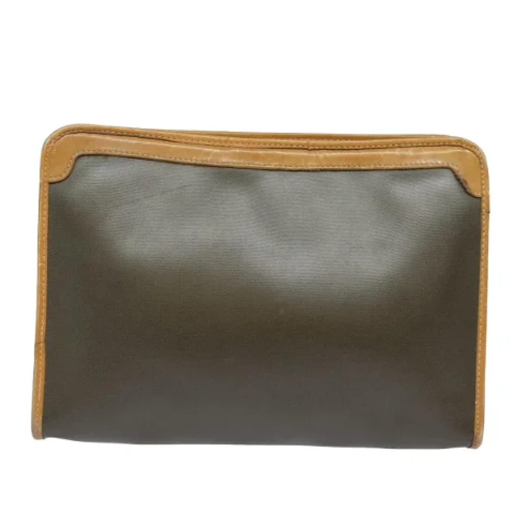 Dior Vintage Pre-owned Leather clutches Brown Dames