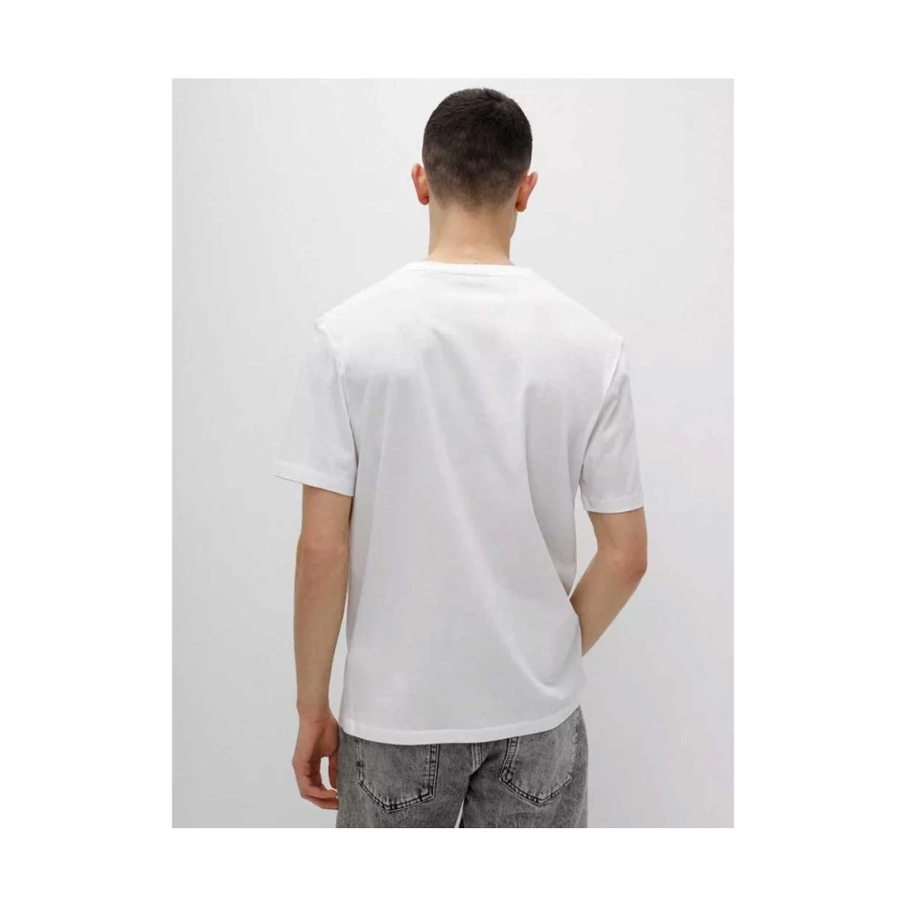 Hugo Boss Stijlvol T-shirt voor mannen White Heren