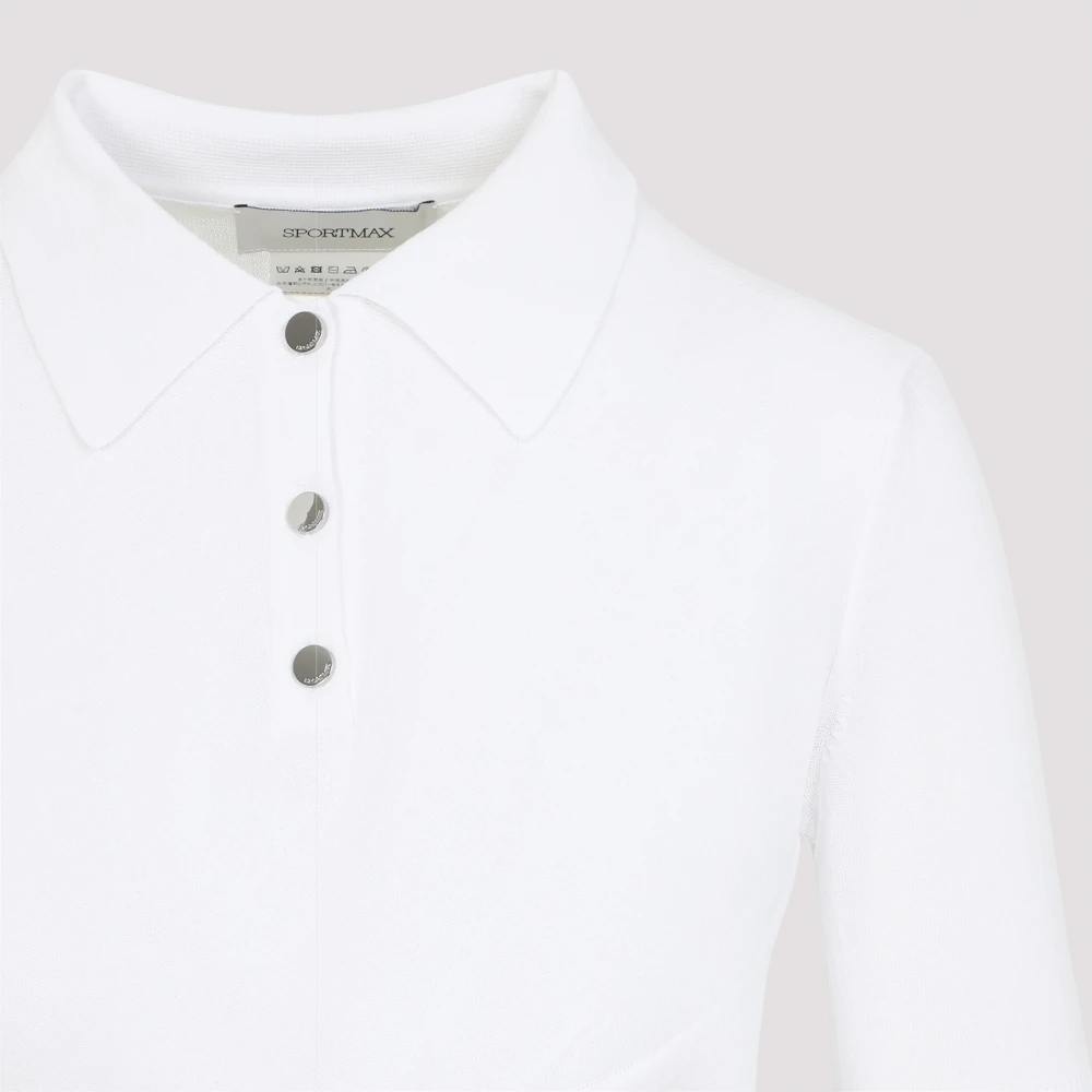 SPORTMAX Gekruiste Polo Shaker White Dames