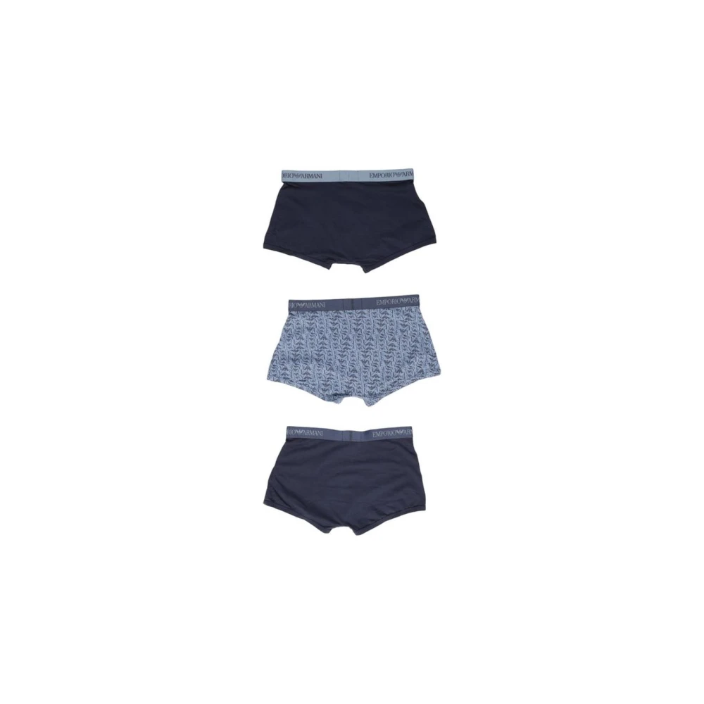 Emporio Armani Comfort Katoenen Boxer Briefs Herfstcollectie Blue Heren