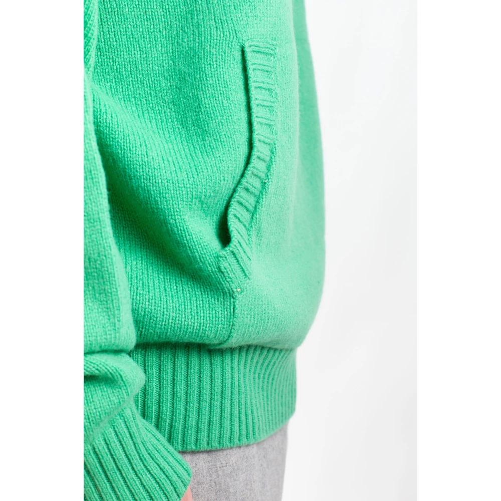 Seven Gauge Capuchon Lamswol Trui Green Heren