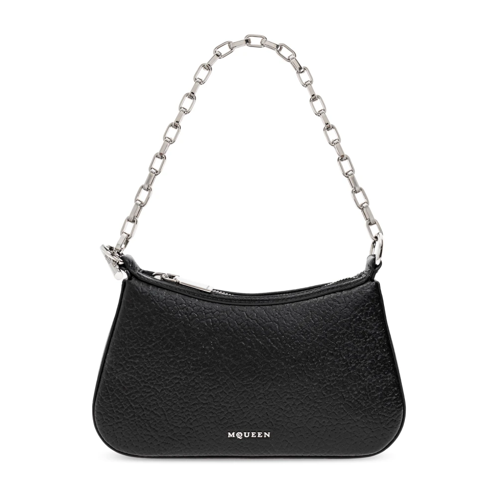 Alexander mcqueen Leren tas T-Bar Mini Black Dames