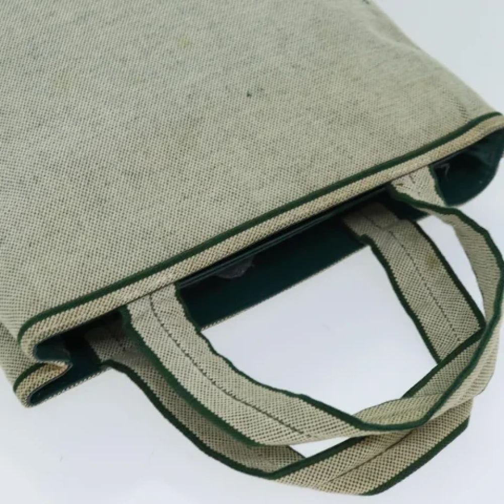 Prada Vintage Pre-owned Canvas handbags Beige Dames