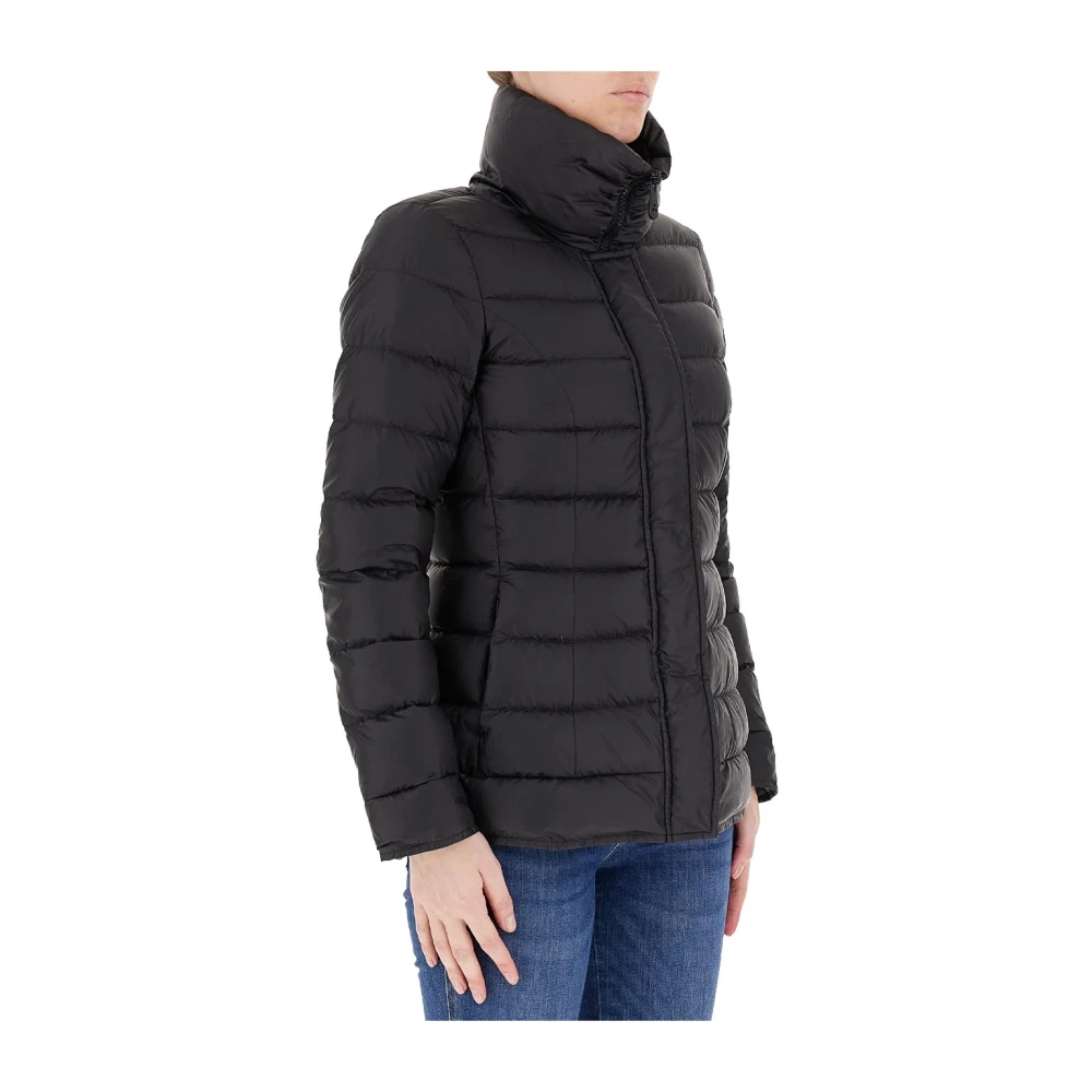 Peuterey Gewatteerde Polyester Parka Jas Black Dames