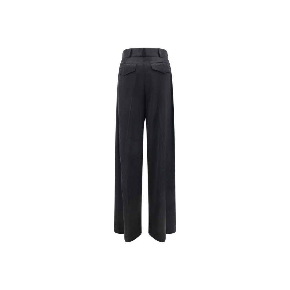 Jil Sander Wijde broek met zakken Black Dames