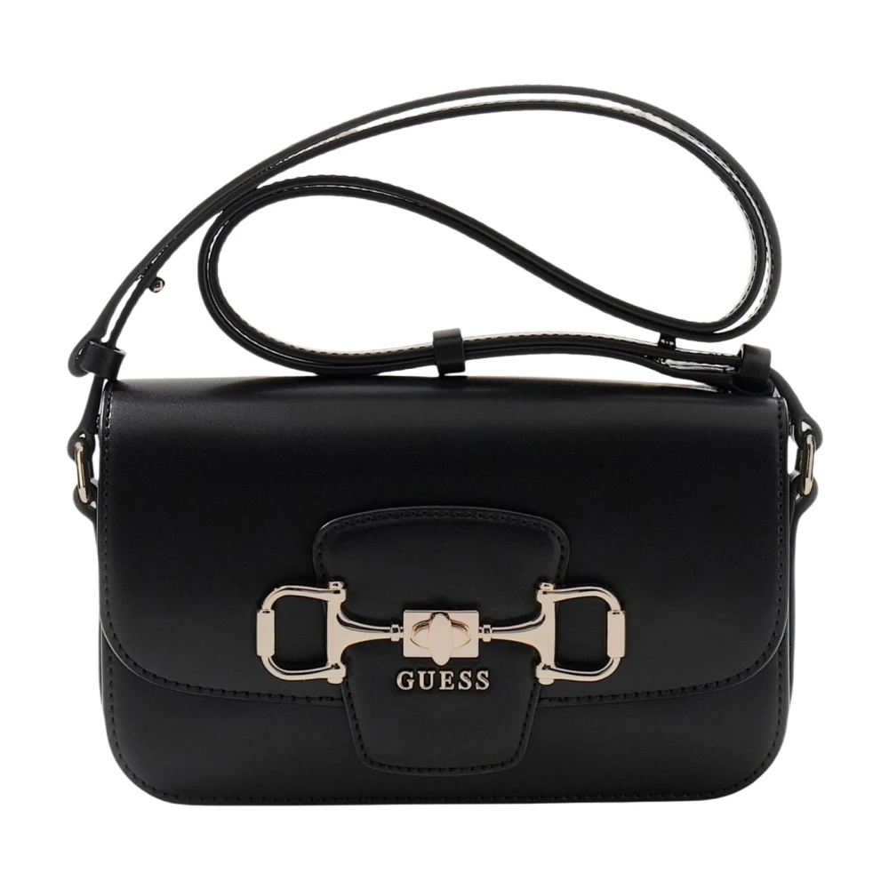 Guess Women's Black Janie Convertible Xbody Flap