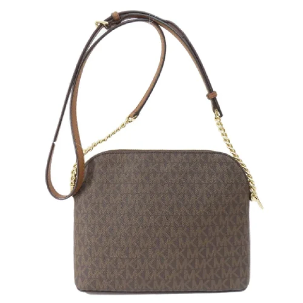 Michael Kors Pre-owned Plastic shoulder-bags Brown Dames