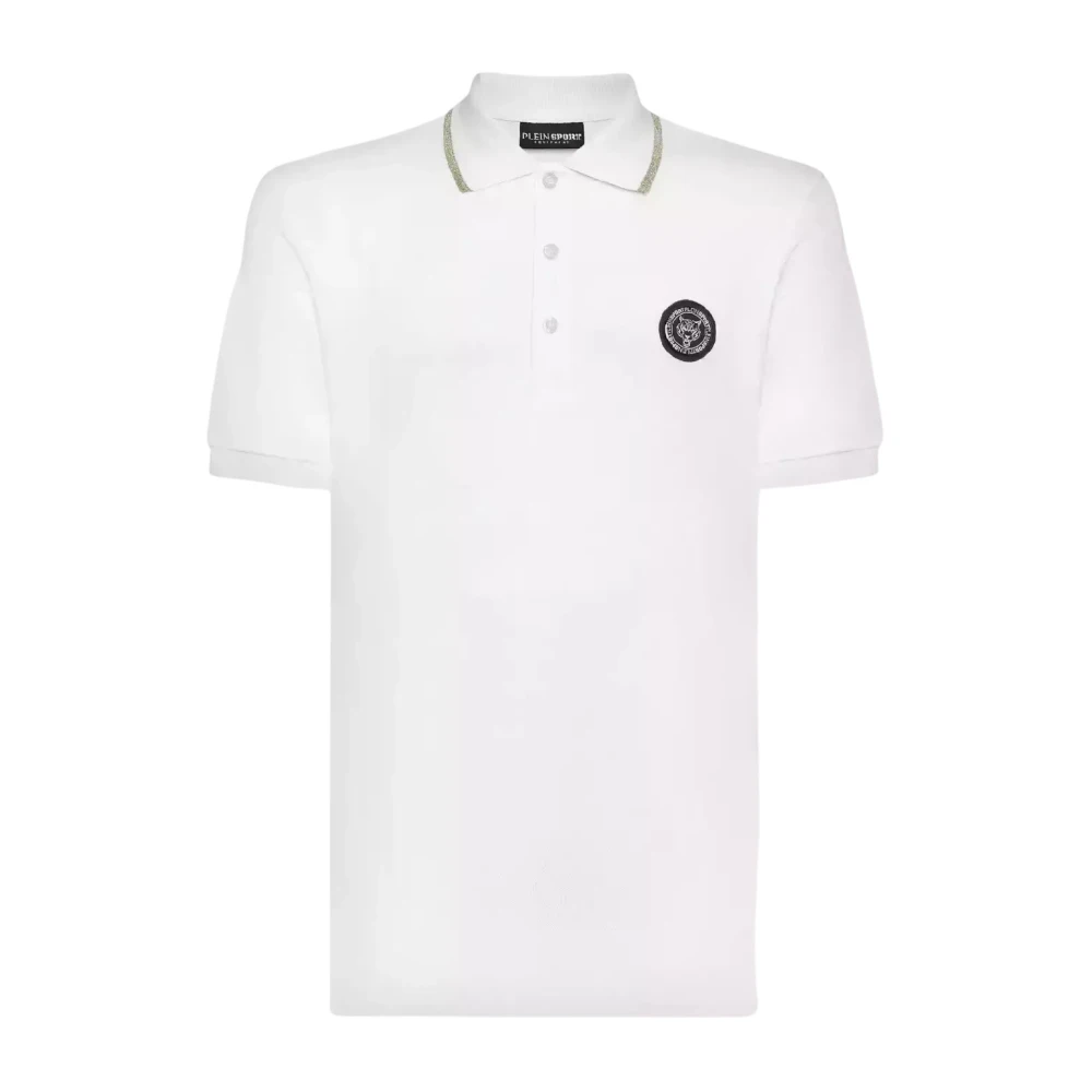 Plein Sport Men's White Polo Shirt Ss Tiger - Training - 2XL - Sport