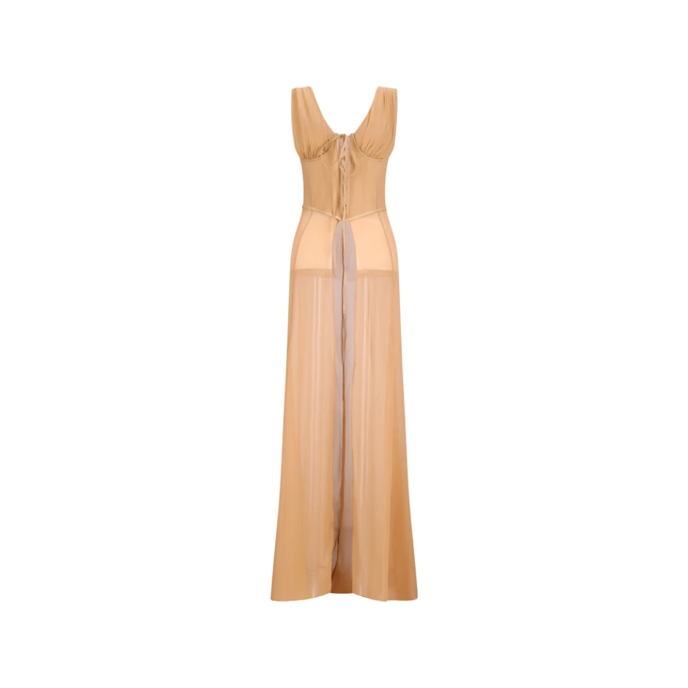 Giuseppe Di Morabito Beige Gowns, Female, Xs, Bustier Top