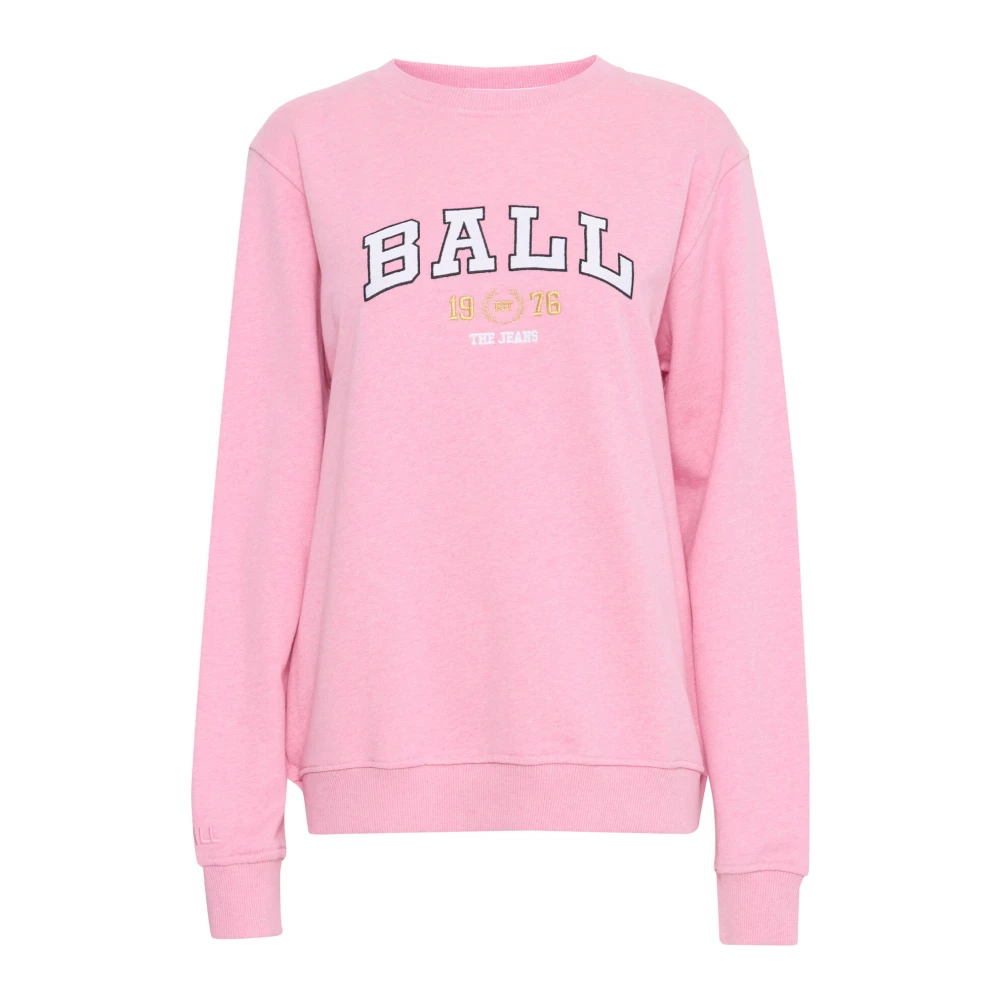 Ball Roze Melange Sweatshirt Pink Dames