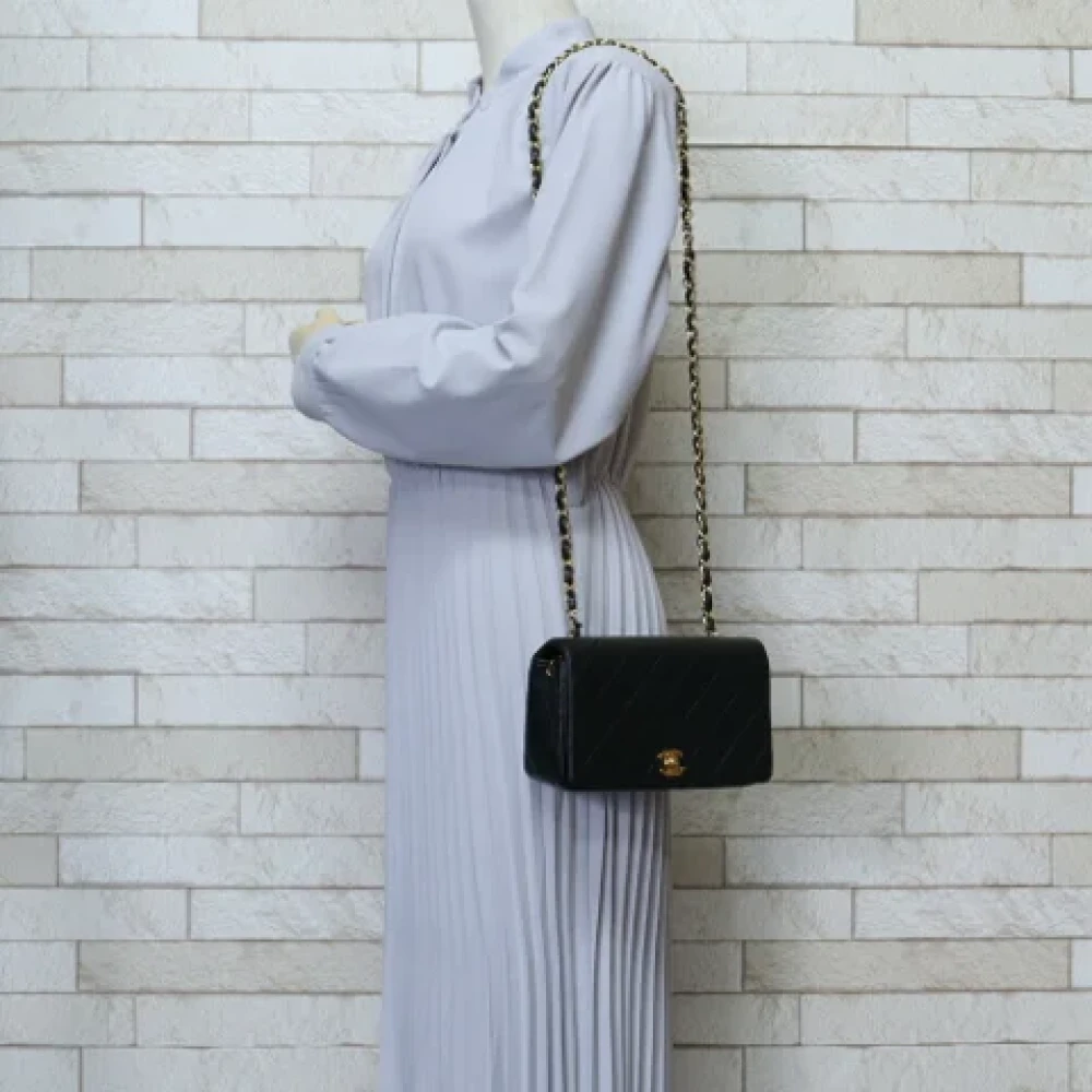 Chanel Vintage Pre-owned Leather chanel-bags Black Dames