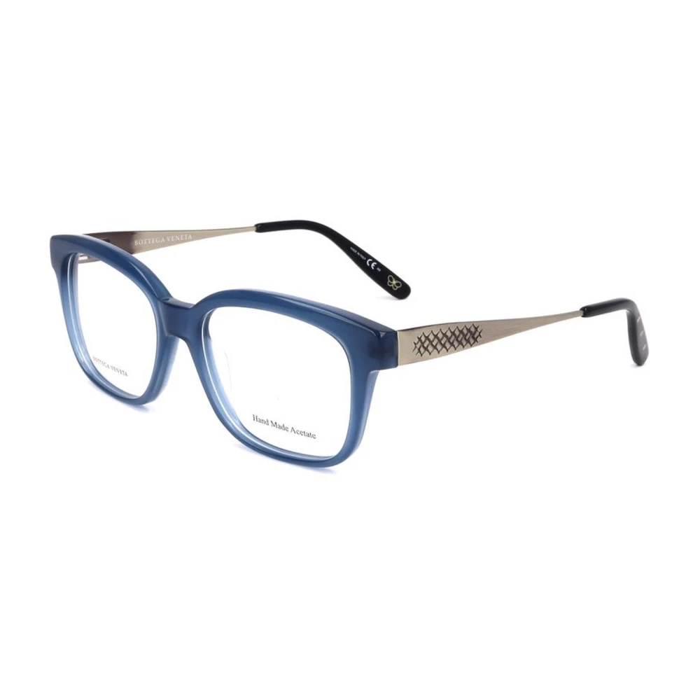 Bottega Veneta Bicolor Acetaatmontuur met Blauwe Wijzerplaat Blue Dames