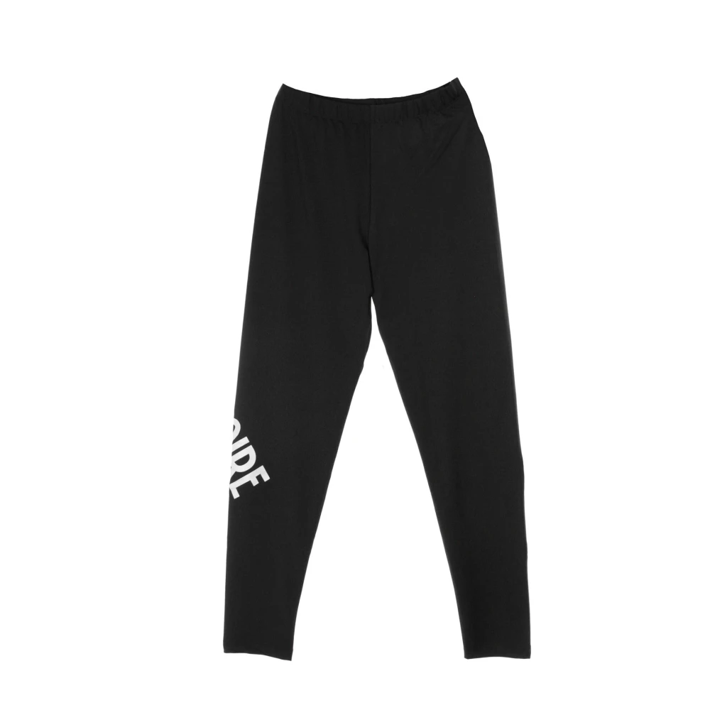 Dolly Noire Svarta Logo Dam Leggings Black, Dam