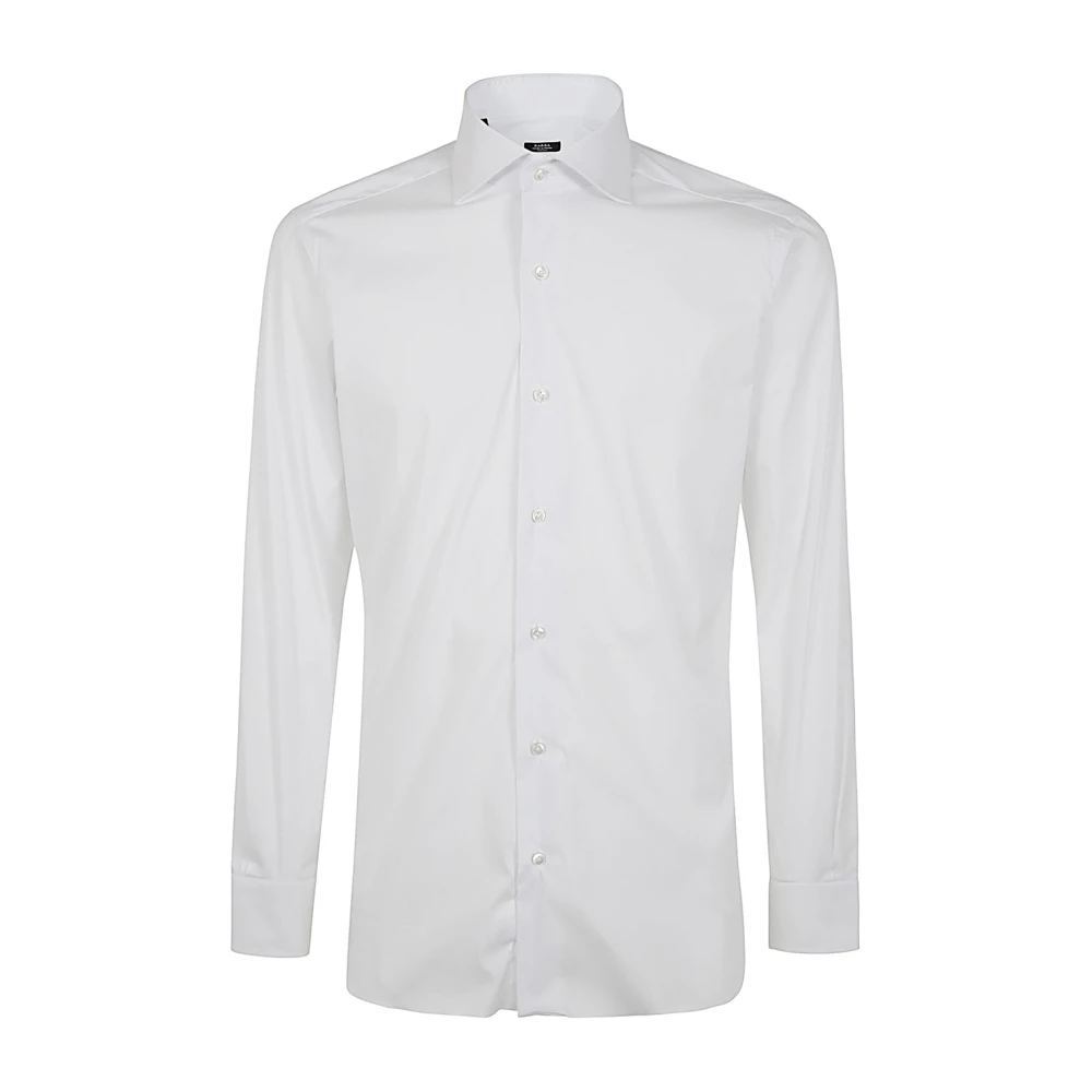 Barba Napoli Wit Neck Shirt White Heren