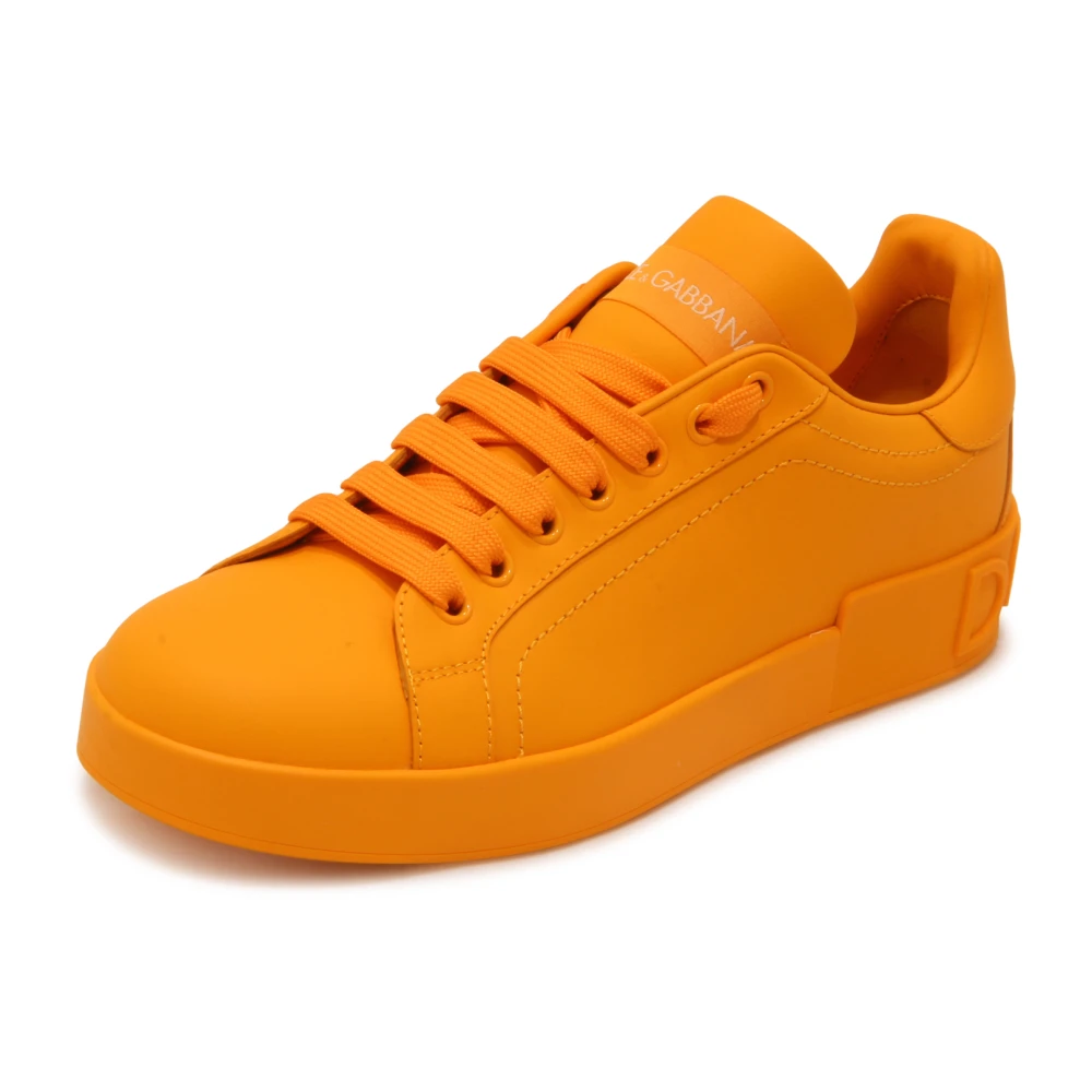 Dolce & Gabbana Portofino Sneaker Dames Schoenen Oranje