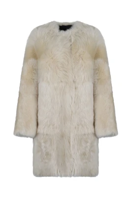 Illustration Shearling Coat