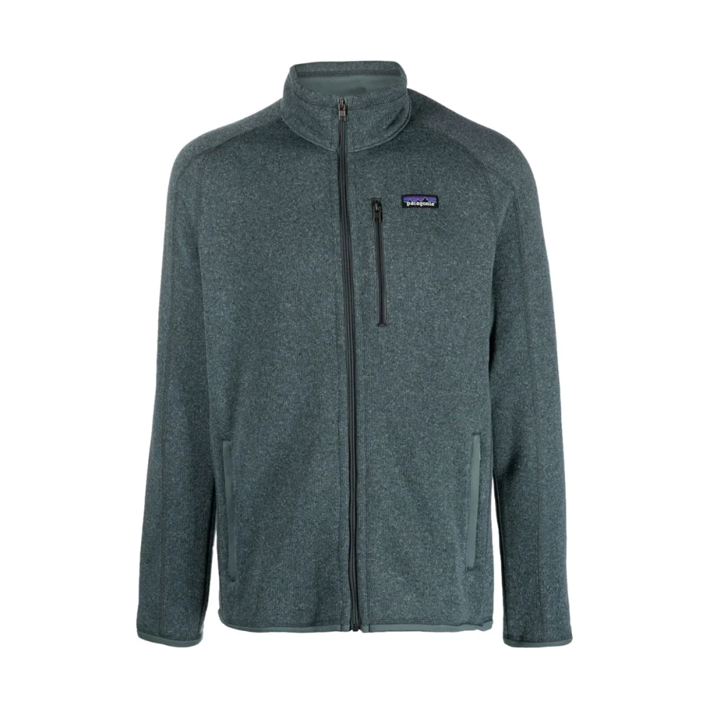 Patagonia Gebreide Stijl Fleece Ritsjas Green Heren