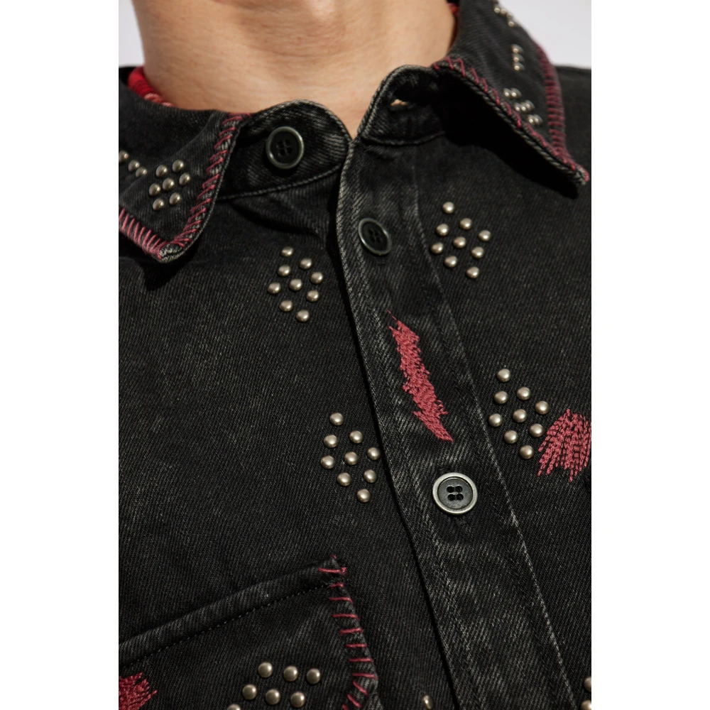 Isabel marant Denim jack Osco Black Heren