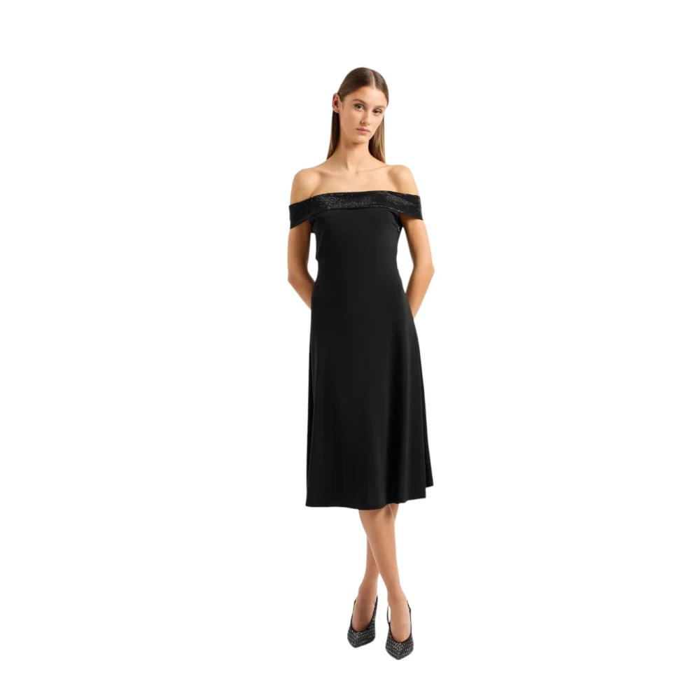 Emporio Armani Elegante Jurk voor Speciale Gelegenheden Black Dames