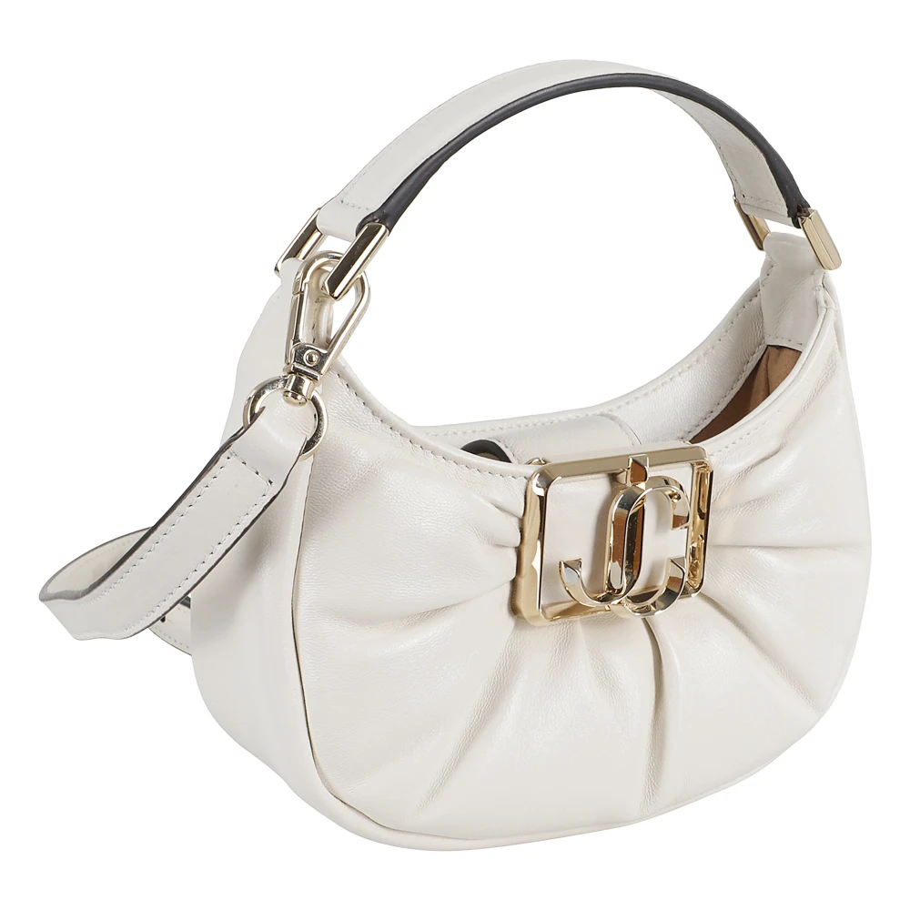 Jimmy Choo Mini Hobo Tas White Dames