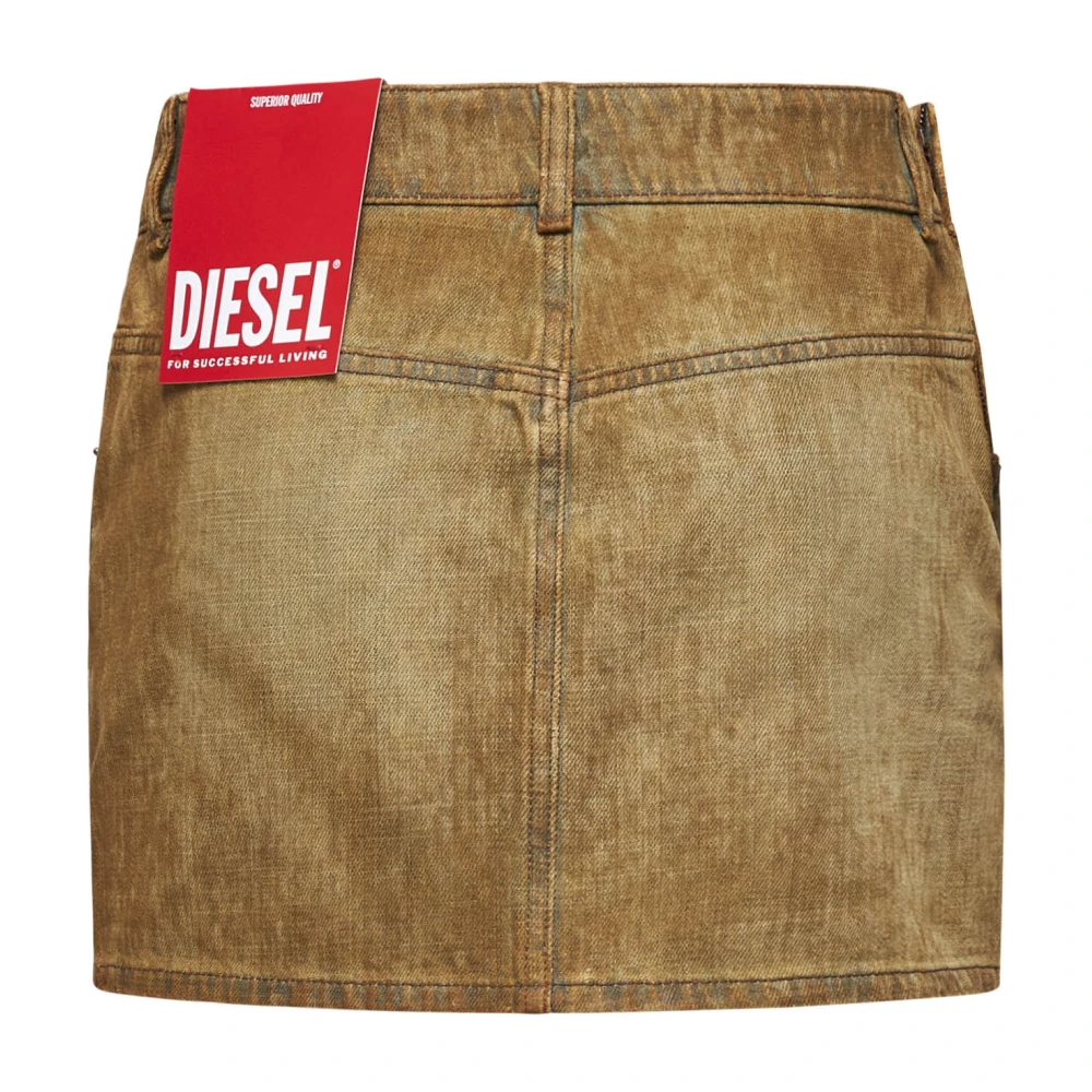 Diesel Beige Rok Brown Dames