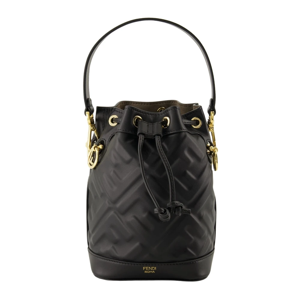Fendi Women's Black Bucket Bags, One Size, Mini Treasure Bucket Bag