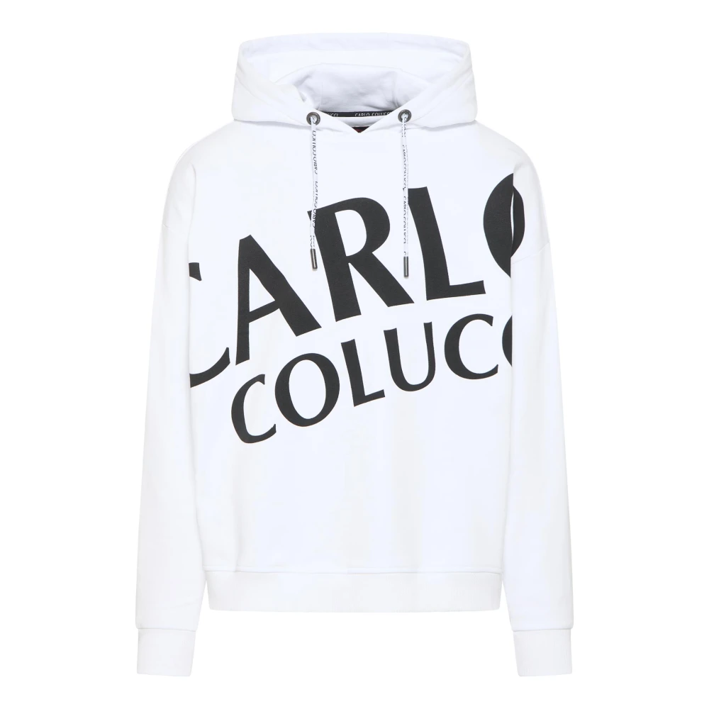 Carlo Colucci Men's White Davoodi Oversized Hoodie