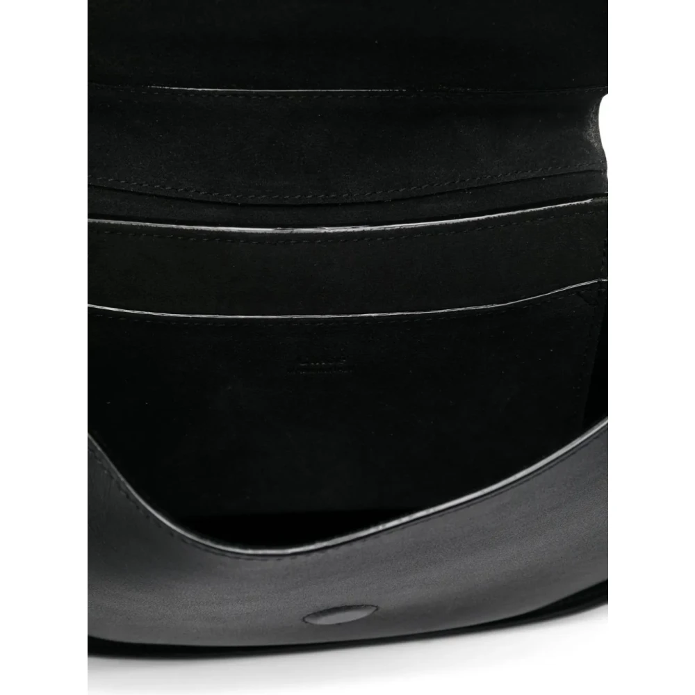 Chloé Zwarte Crossbody Tas met Gouden Details Black Dames