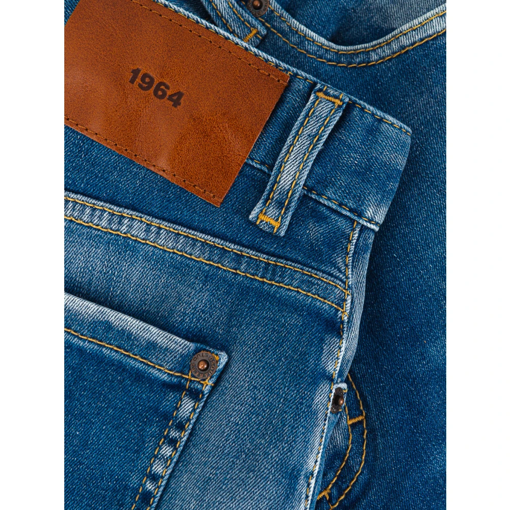 Dsquared2 Hoge Taille Jeans Vita Alta Blue Dames