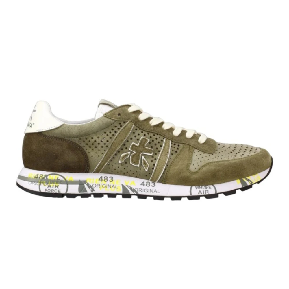 Premiata Eric 6604 Stiliga Skor Green, Herr