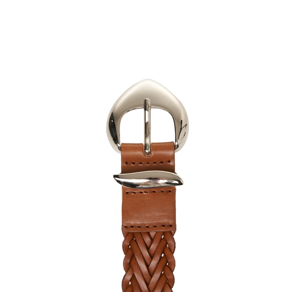 Orciani Bruine Gevlochten Leren Riem Brown Dames