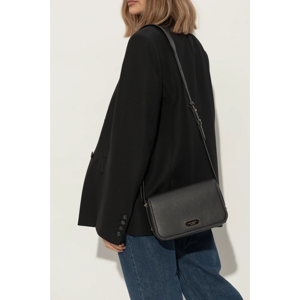 Kate Spade Schoudertas Nieuwe Flap Groep Klein Black Dames