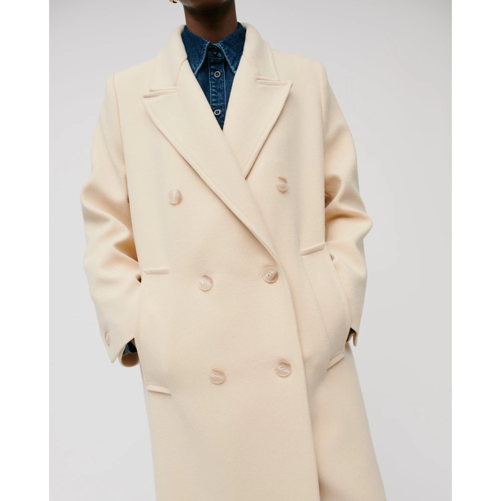 IVY OAK Oversized Boxy Winterjas Beige Dames