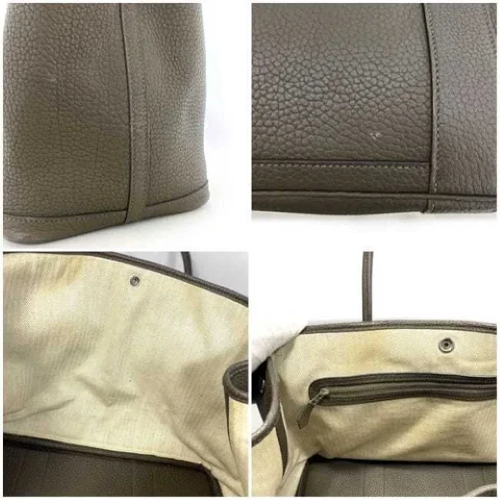 Hermès Vintage Pre-owned Fabric handbags Gray Dames