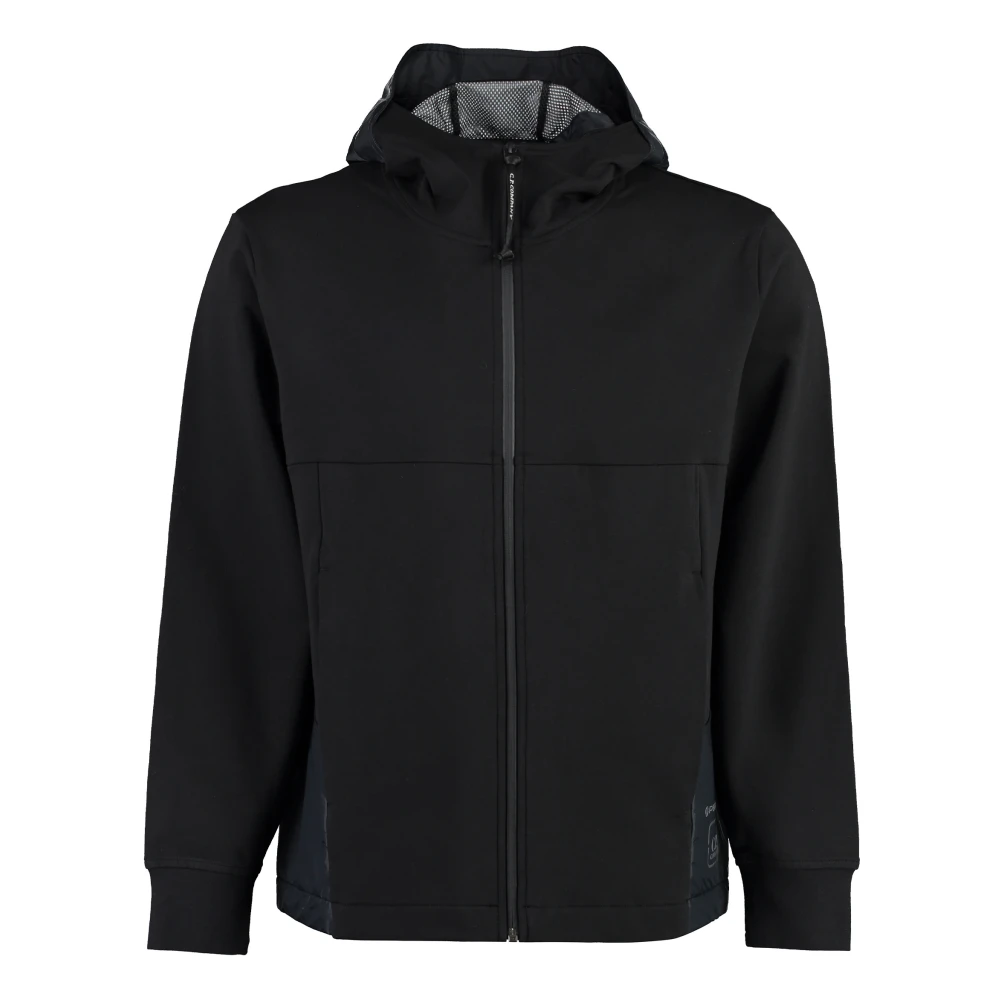 C.P. Company Technische Full Zip Hoodie Black Heren