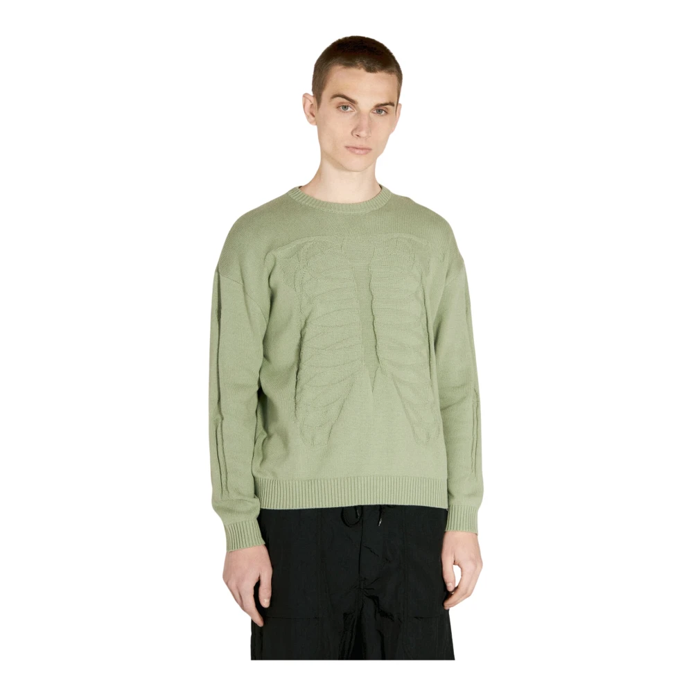Fa Uomo Verde - Skeleton Sweater - Knitwear - S