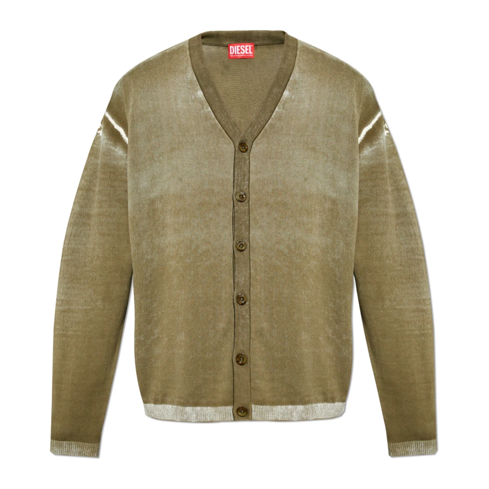 Diesel Cardigan K-Larence-Cardigan-B Green Heren
