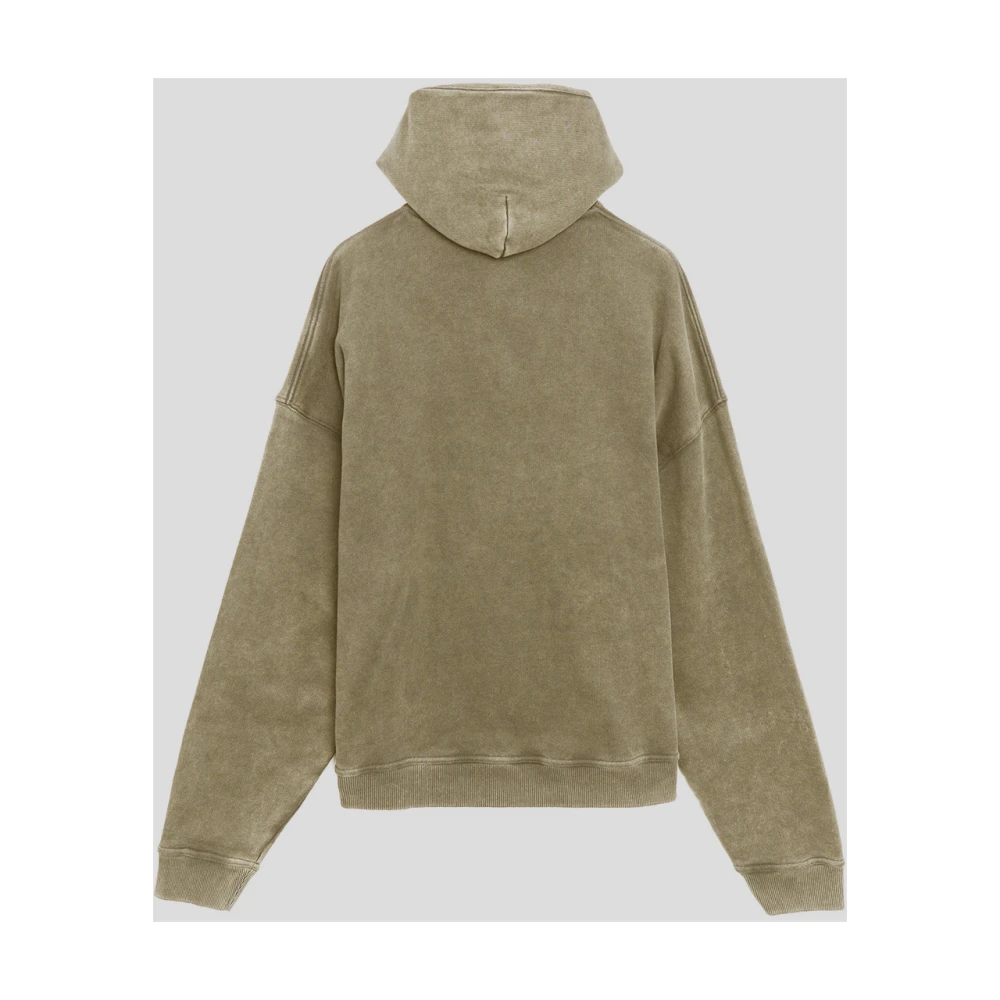 Represent Cotton Logo Hoodie Beige Heren