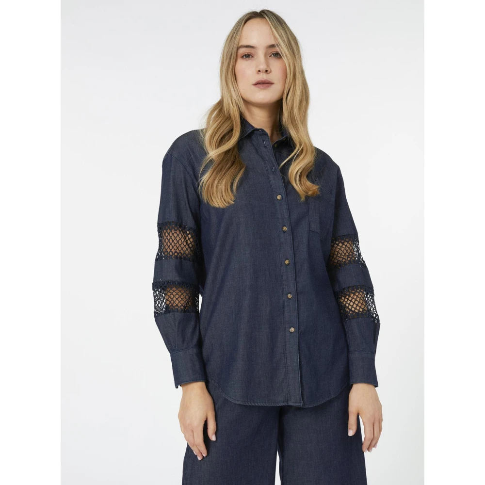 Elena Mirò Stijlvol Overhemd Blue Dames