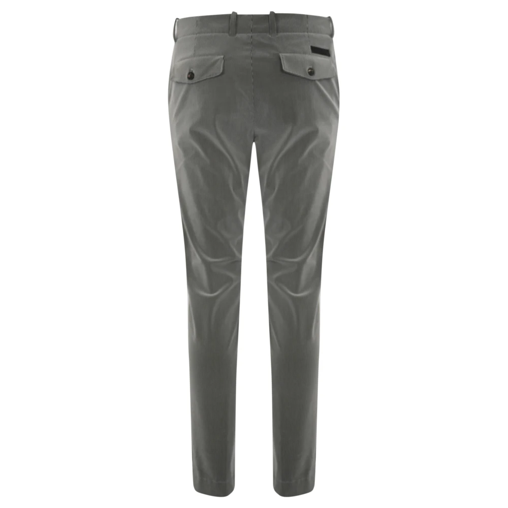 RRD Ribfluwelen Herenbroek Slim Fit Gray Heren