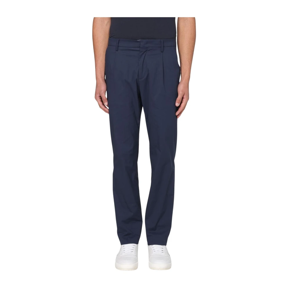 K-Way Uomo Blu Pantaloni Casual Piegati Eleganti